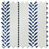 Laurel Stripe, Royal - Motorised Roman Blind